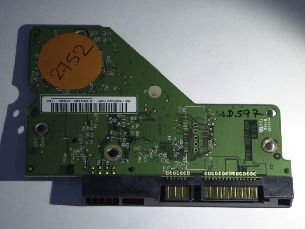 Western Digital WD1602ABKS-70N8A0 2060-701537-004 REV A  PCB for Sale