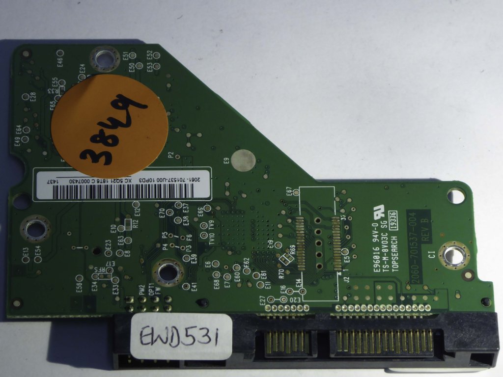 Western Digital WD1602ABYS-23B7A0 2060-701537-004 REV B  PCB for Sale