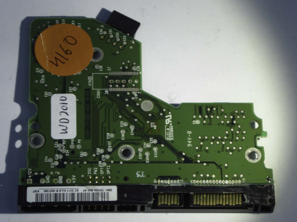 Western Digital WD2000JS-00MHB0 2060-701335-005 REV A  PCB for Sale
