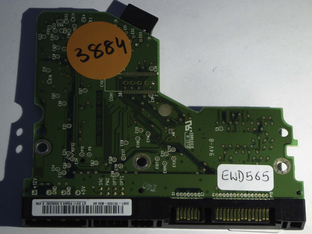 Western Digital WD2000JS-22NCB1 2060-701335-005 REV A  PCB for Sale