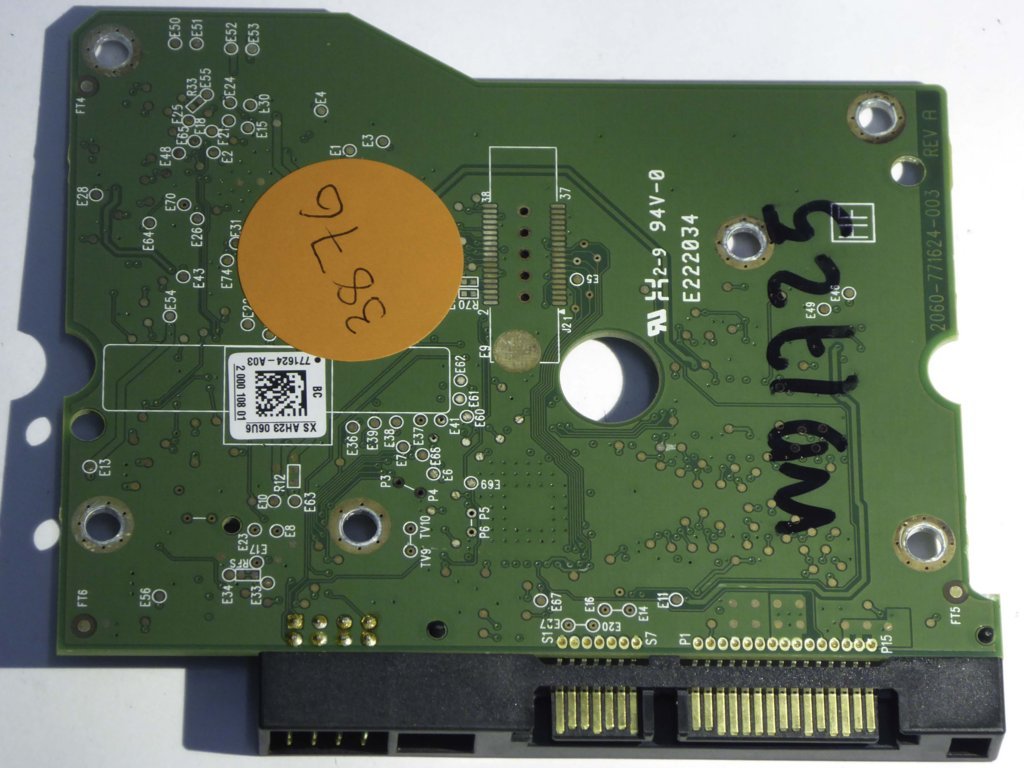 Western Digital WD2001FASS-00W2B0 2060-771624-003 REV A  PCB for Sale