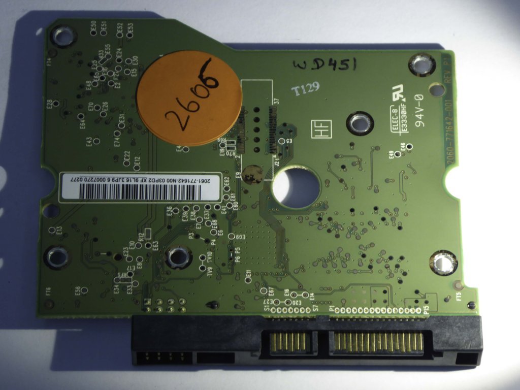 Western Digital WD20EADS-00R6B0 2060-771642-001 REV P1  PCB for Sale