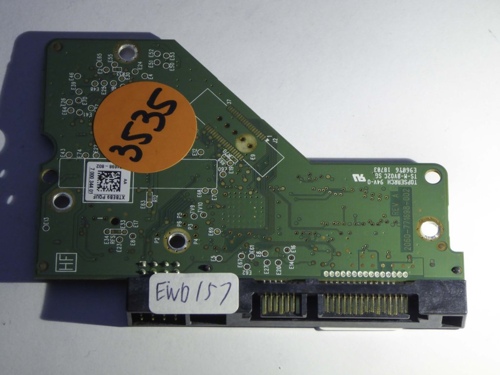 Western Digital WD20EARS-00MVWB0 2060-771698-002 REV A  PCB for Sale