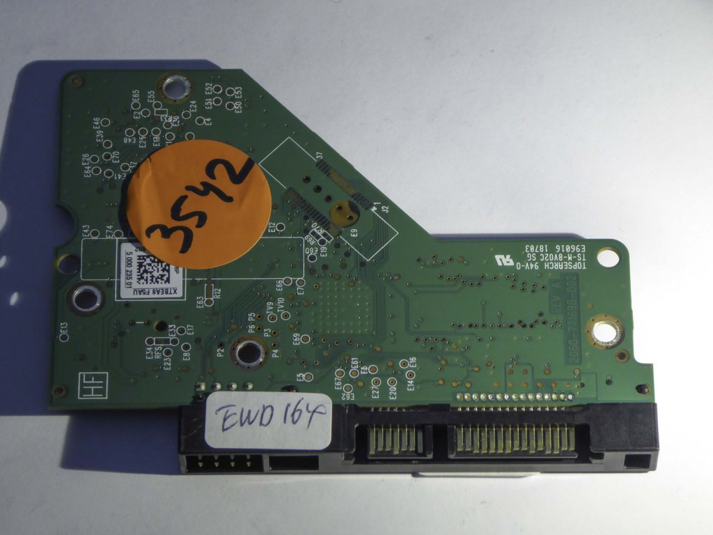 Western Digital WD20EARS-00MVWB0 2060-771698-002 REV A  PCB for Sale