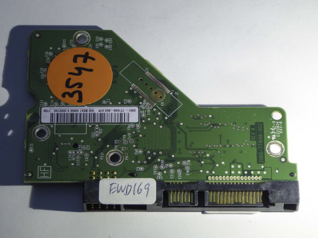 Western Digital WD20EARS-00MVWB0 2060-771698-002 REV A  PCB for Sale