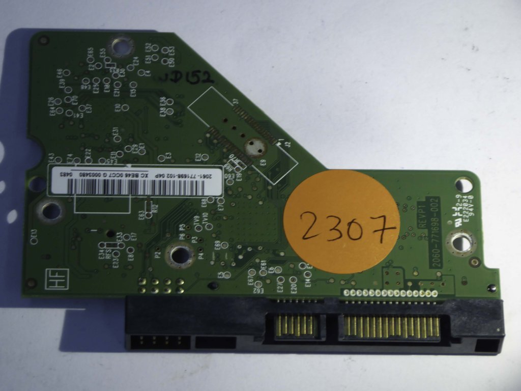 Western Digital WD30EZRX-00MMMB0 2060-771698-002 REV A (9035) PCB for Sale - Donor Drive Parts Western Digital WD30EZRX-00MMMB0 2060-771698-002 REV A (9035) PCB for Sale - Donor Drive Parts