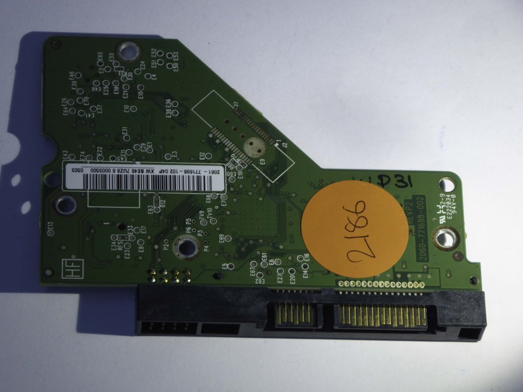 Western Digital WD20EARS-00MVWB0 2060-771698-002 REVP2  PCB for Sale