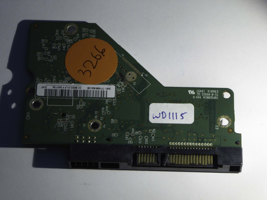 Western Digital WD20EARS-00MVWB0 2060-771698-004 REV A  PCB for Sale