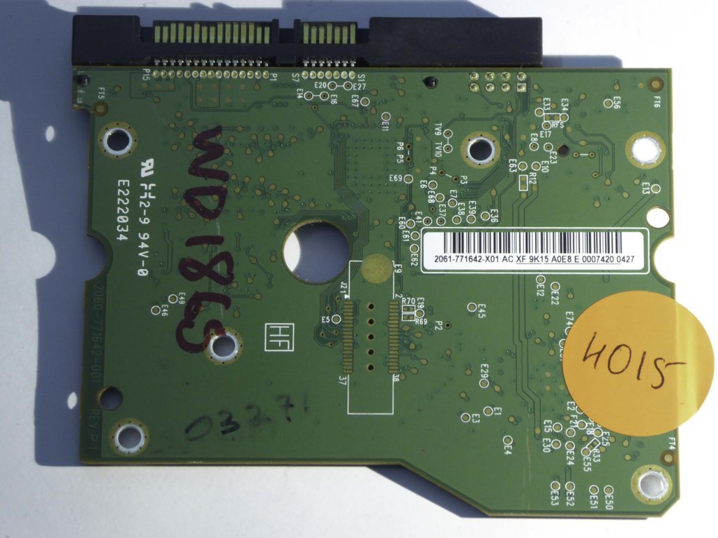 Western Digital WD20EARS-00S8B1 2060-771642-001 REV P1  PCB for Sale