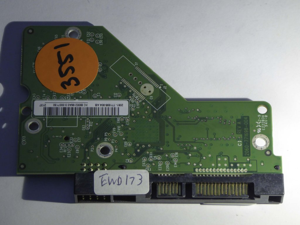 Western Digital WD20EARX-00PASB0 2060-771698-004 REV A  PCB for Sale