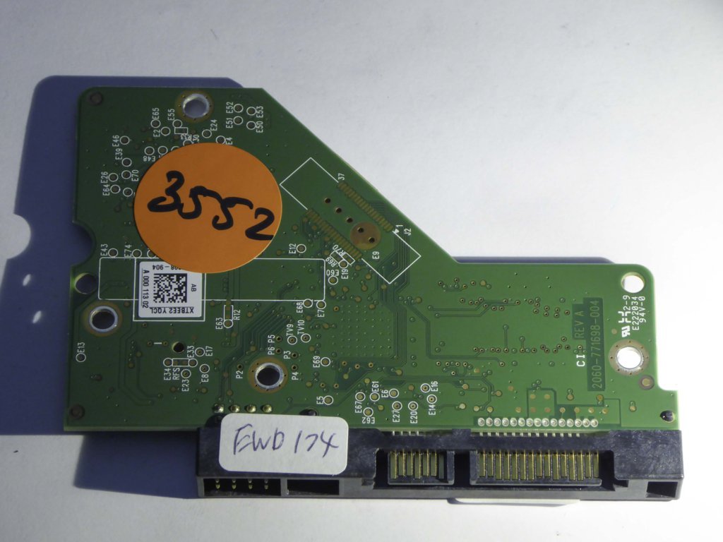 Western Digital WD20EARX-00PASB0 2060-771698-004 REV A  PCB for Sale