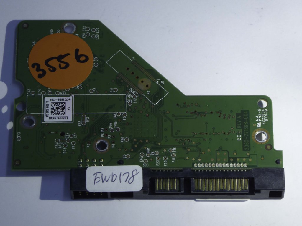 Western Digital WD20EARX-00PASB0 2060-771698-004 REV A  PCB for Sale