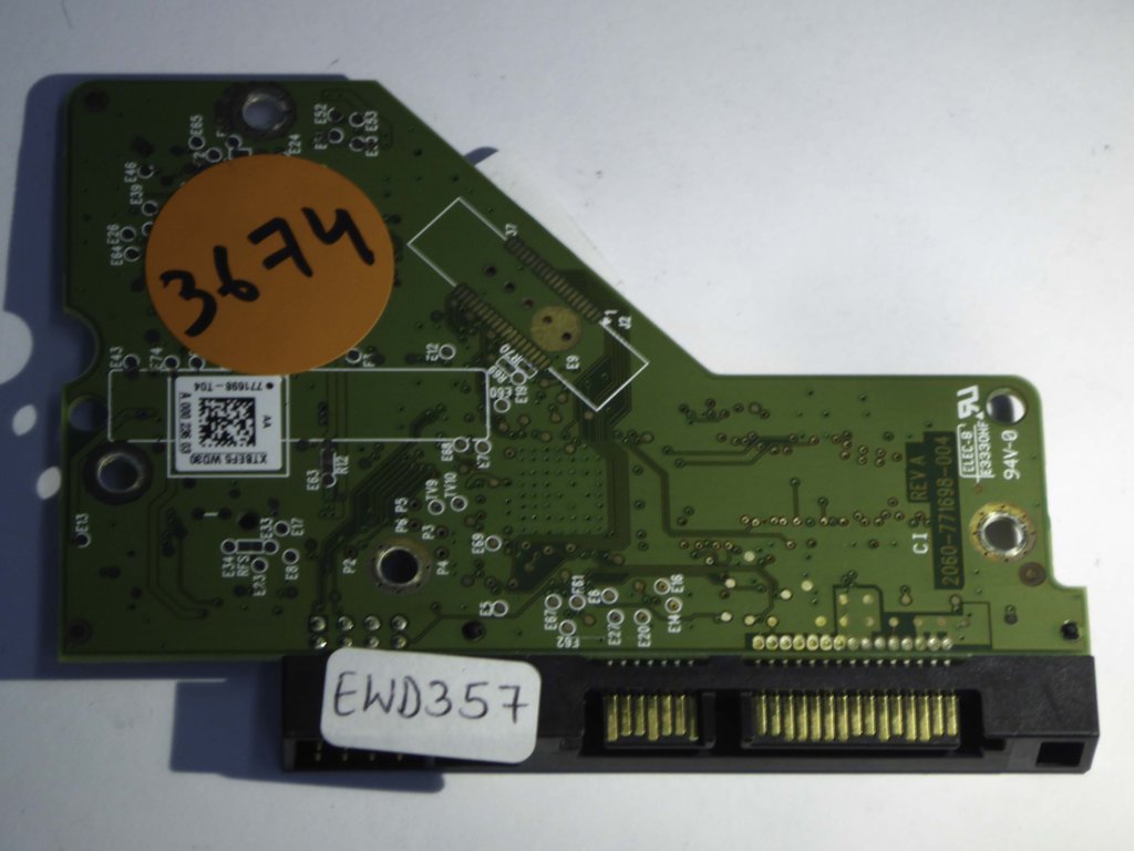 Western Digital WD20EARX-00PASB0 2060-771698-004 REV A  PCB for Sale