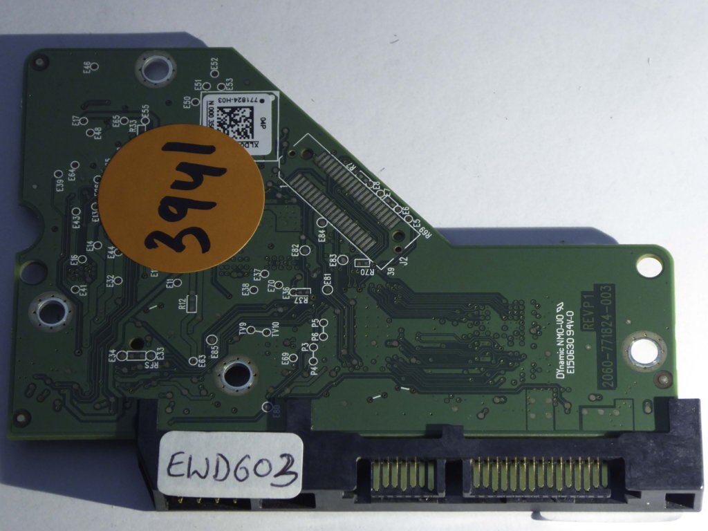 Western Digital WD20EFRX-68AX9N0 2060-771824-003 REVP1  PCB for Sale