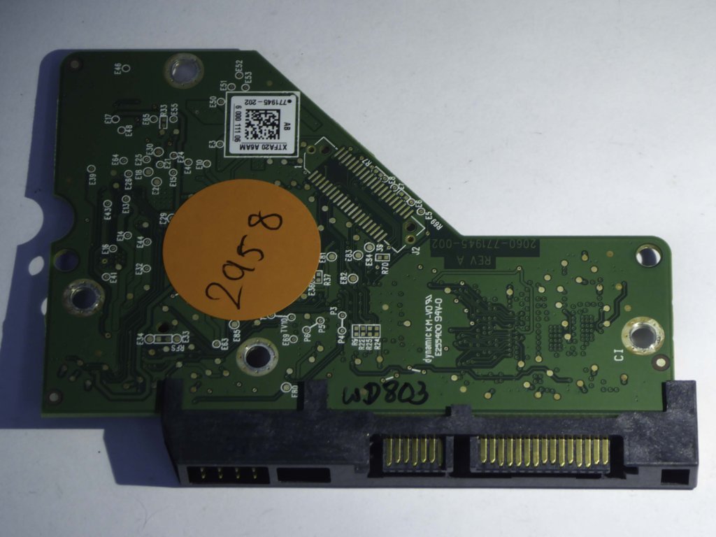 Western Digital WD20EZRZ-00Z5HB0 2060-771945-002 REV A  PCB for Sale