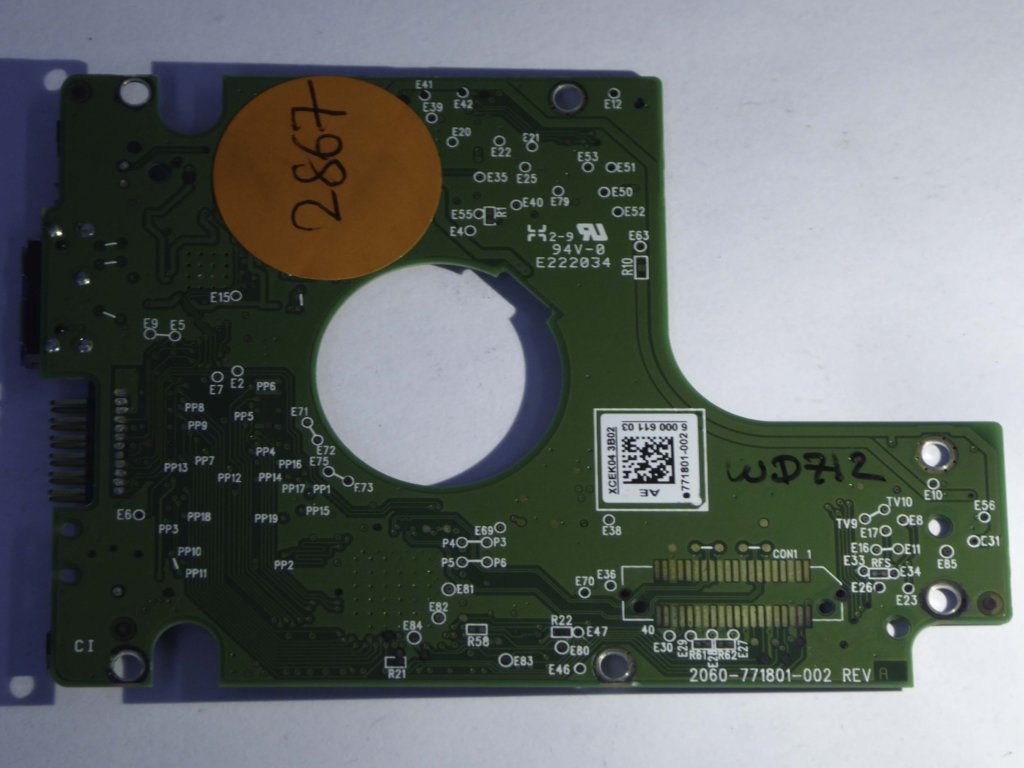 Western Digital WD20NMVW-11W68S0 2060-771801-002 REV A  PCB for Sale