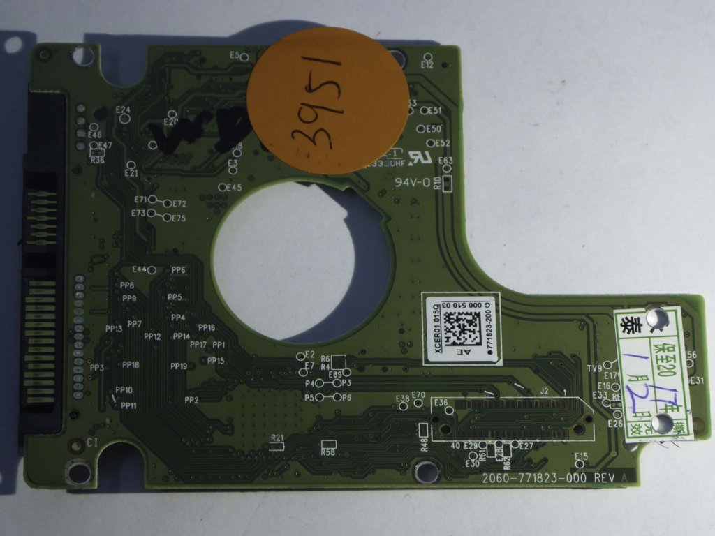 Western Digital WD20NPVT-11Z2TT0 2060-771823-000 REV A  PCB for Sale