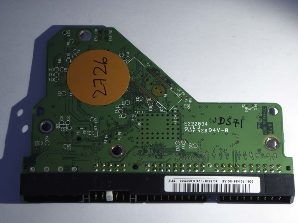 Western Digital WD2500AAJB-57WGA0 2060-701494-001 Rev A  PCB for Sale