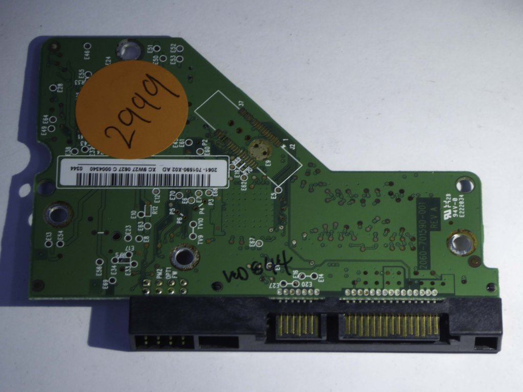 Western Digital WD2500AAJS-08L7A0 2060-701590-001 REV A  PCB for Sale