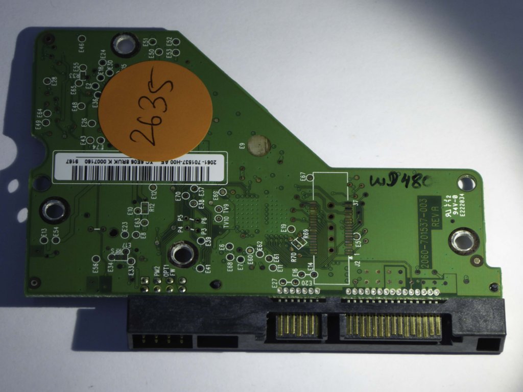 Western Digital WD2500AAKS-60B3A0 2060-701537-003 REV A  PCB for Sale