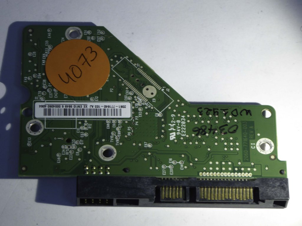 Western Digital WD2500AAKX-60U6AA0 2060-771640-003 REV A  PCB for Sale