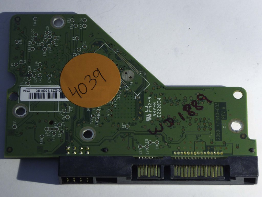 Western Digital WD2500AAKX-753CA1 2060-771640-003 REV A  PCB for Sale