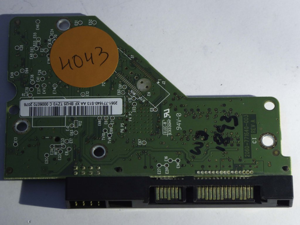 Western Digital WD2500AAKX-753CA1 2060-771640-003 REV A  PCB for Sale