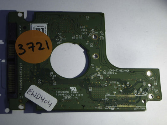 Western Digital WD2500BEKT-75PVMT1 2060-771692-006 REV A  PCB for Sale