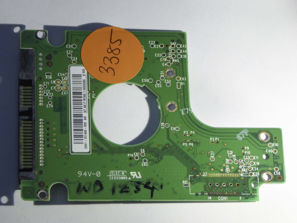 Western Digital WD2500BEVS-16UST0 2060-701499-000 REV A  PCB for Sale