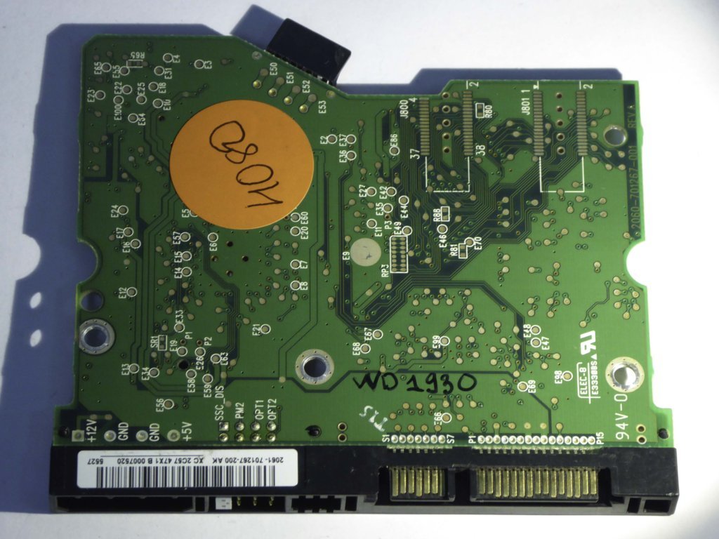 Western Digital WD2500JD-40HBC0 2060-701267-001 REV A  PCB for Sale