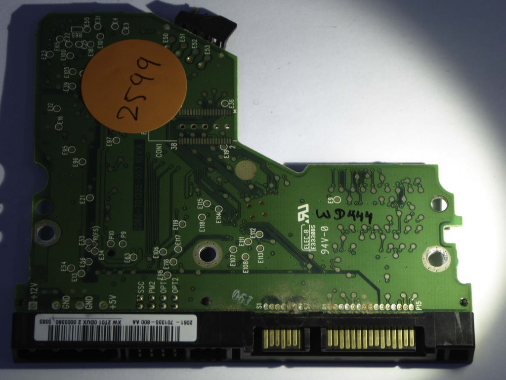 Western Digital WD2500JS-00MHB0 2060-701335-003 REV A  PCB for Sale