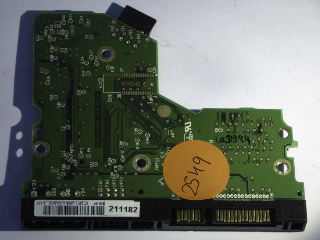 Western Digital WD2500JS-40NGB2 2060-701335-005 REV A  PCB for Sale