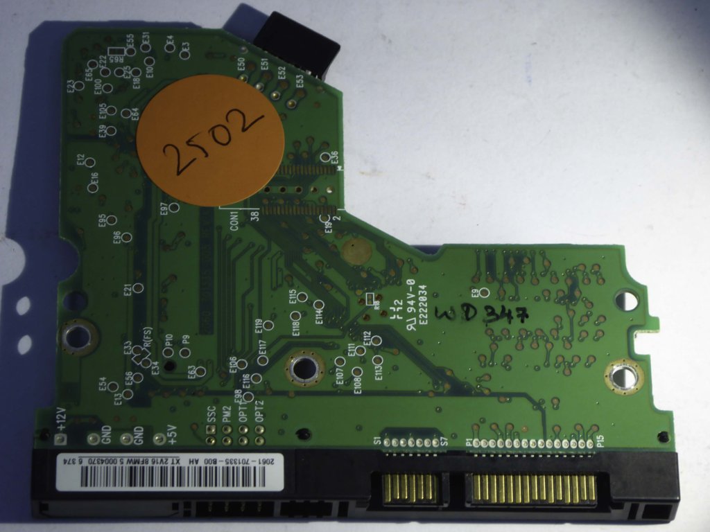 Hdd Pcb Circuit Board 2060-701335-006 Rev A For Wd 3.5 Sata Hard Drive Repair Da