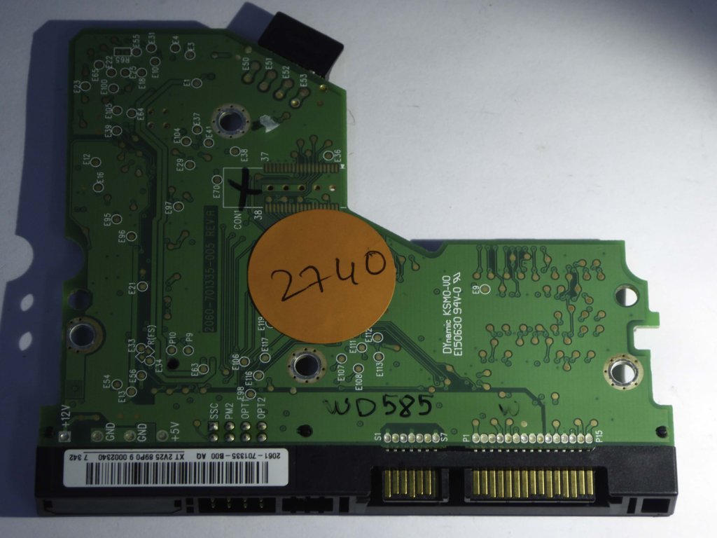 Western Digital WD2500JS-75NCB3 2060-701335-005 REV A  PCB for Sale