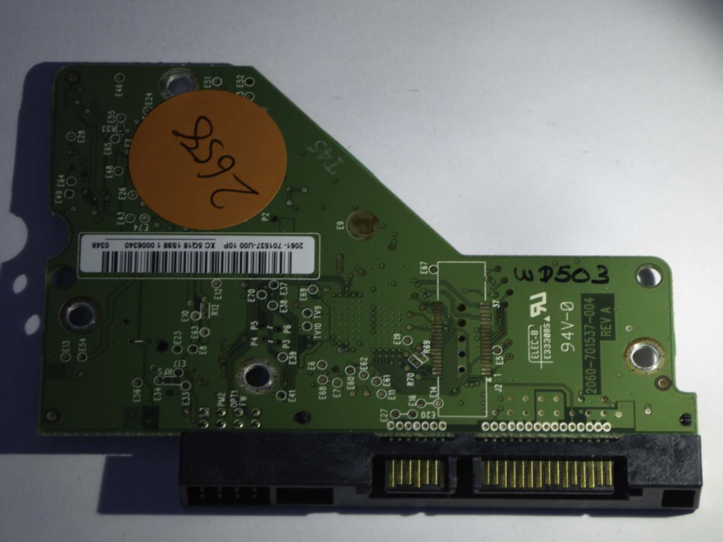 Western Digital WD2502ABYS-70B7A0 2060-701537-004 REV A  PCB for Sale