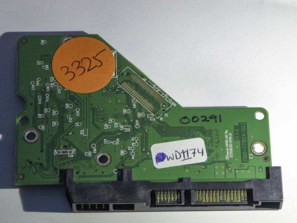 Western Digital WD30EURS-63SPKY0 2060-771824-003 REV A  PCB for Sale