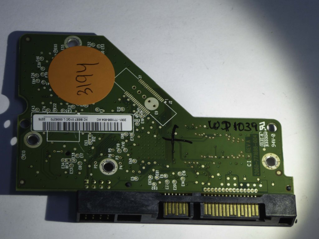 Western Digital WD30EZRS-11J99B1 2060-771698-004 REV A  PCB for Sale