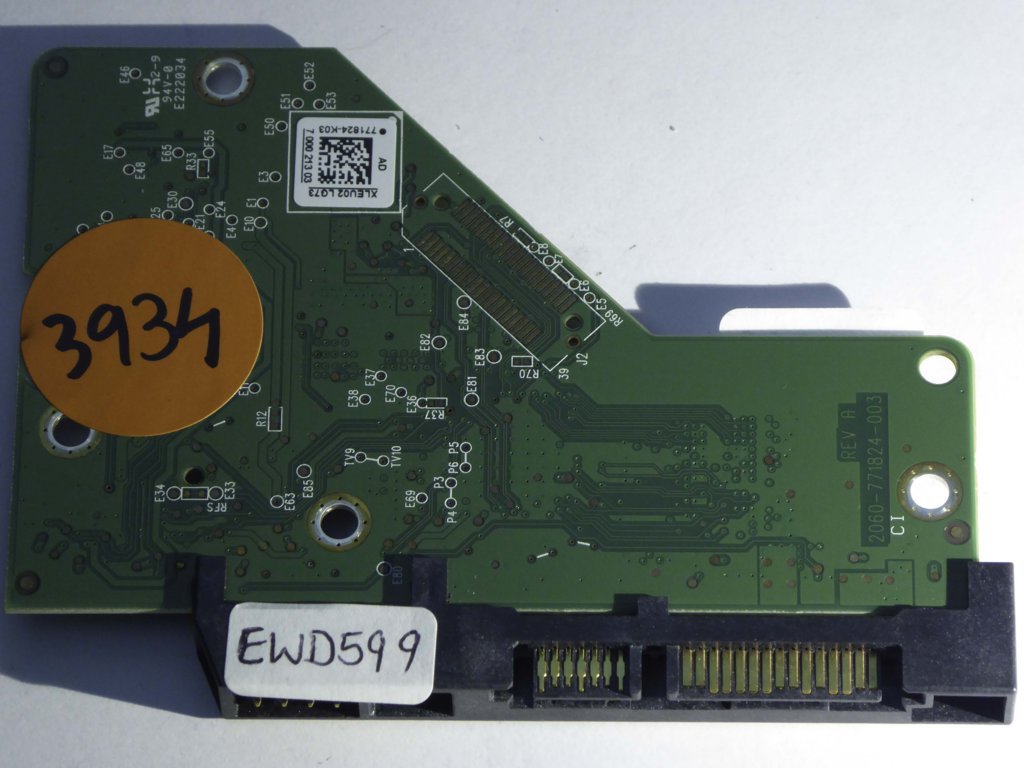 Western Digital WD30EZRX-00DC0B0 2060-771824-003 REV A  PCB for Sale