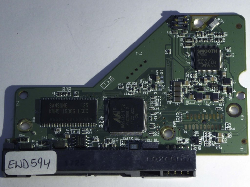 Western Digital WD30EZRX-00MMMB0 2060-771698-002 REV A  PCB for Sale