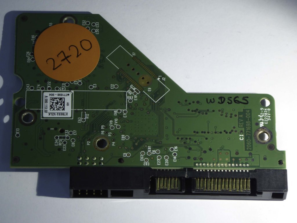 Western Digital WD30EZRX-00MMMB0 2060-771698-004 REV A  PCB for Sale