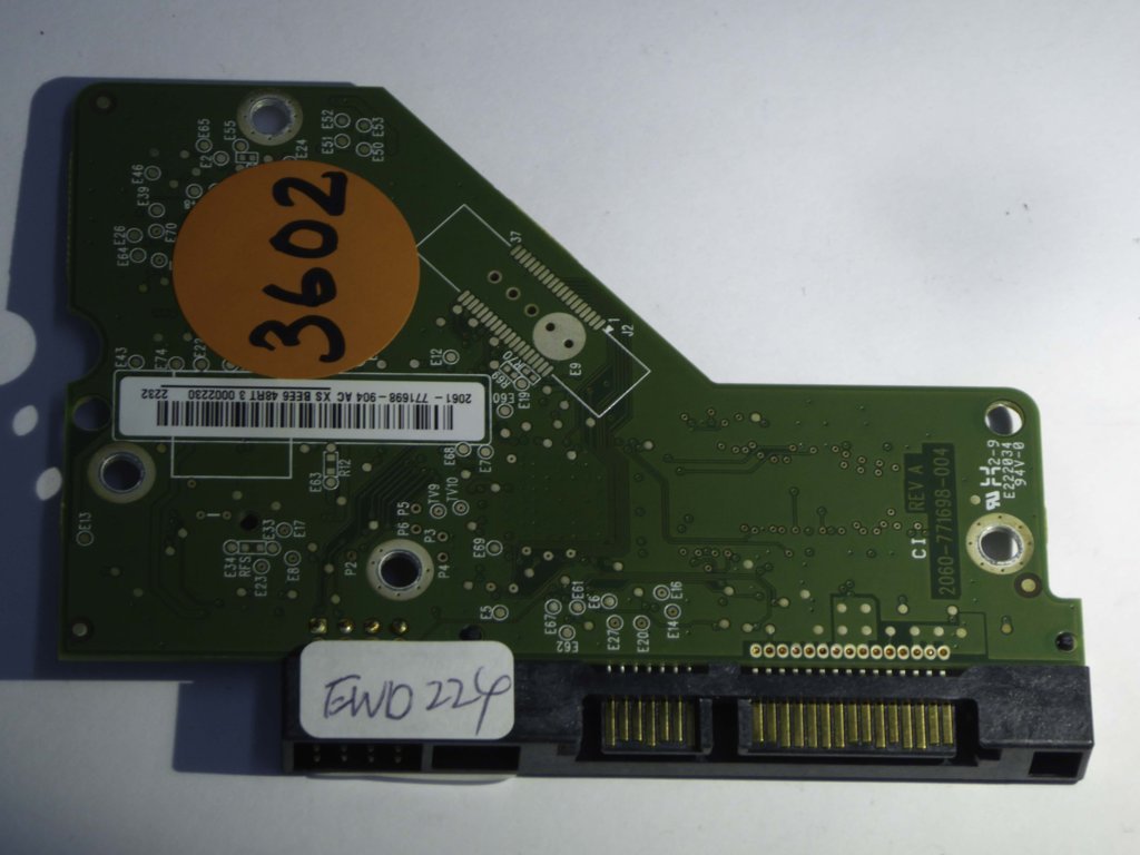 Western Digital WD30EZRX-00MMMB0 2060-771698-004 REV A  PCB for Sale