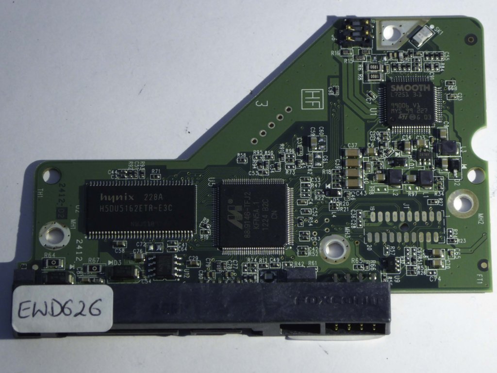 Western Digital WD30EZRX-00MMMB0 2060-771698-004 REV A  PCB for Sale