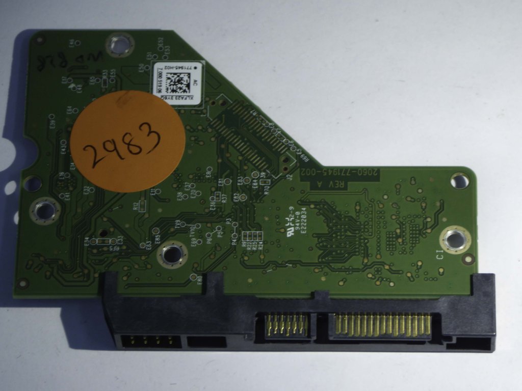 Western Digital WD30EZRZ-00Z5HB0 2060-771945-002 REV A  PCB for Sale