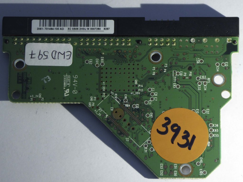 Western Digital WD3200AAJB-00WGA0 2060-701494-001 Rev A  PCB for Sale