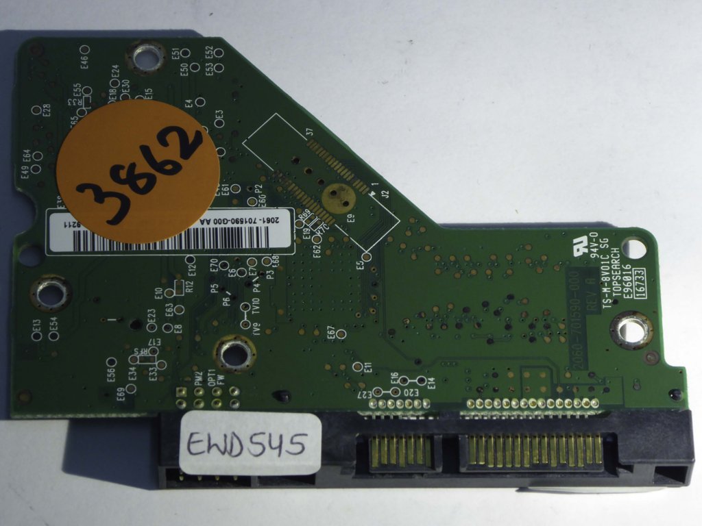 Western Digital WD3200AAKS-00L9A0 2060-701590-000 REV A  PCB for Sale