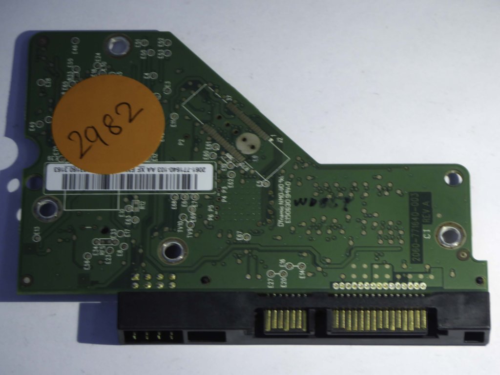 Western Digital WD3200AAKX-00ERMA0 2060-771640-003 REV A  PCB for Sale