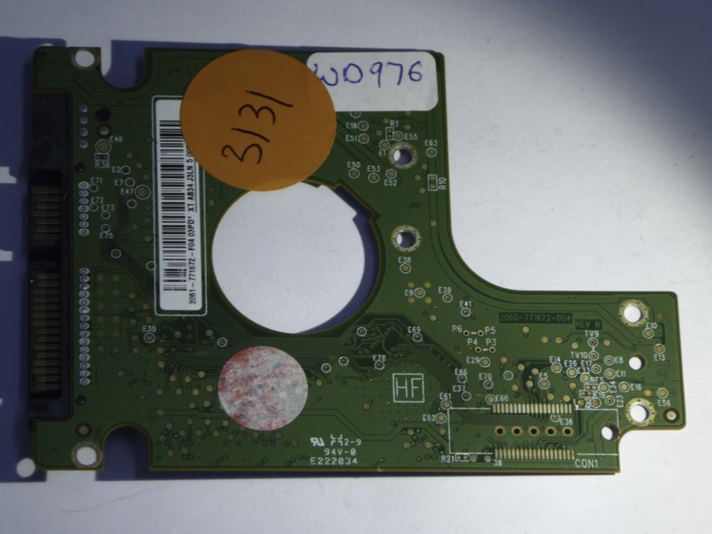 Western Digital WD3200BEVT-22A0RT0 2060-771672-004 REV A  PCB for Sale