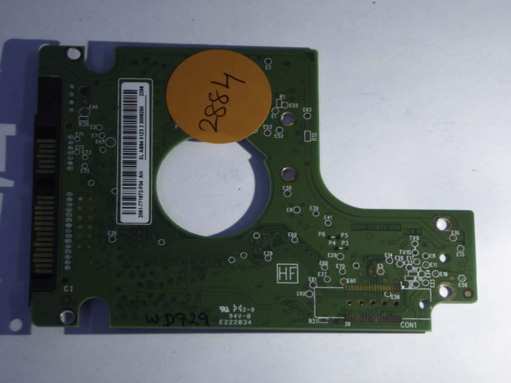 Western Digital WD3200BEVT-22A23T0 2060-771672-004 REV A  PCB for Sale