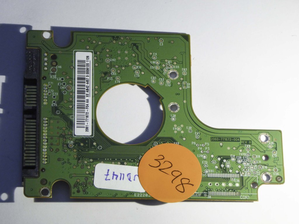 Western Digital WD3200BEVT-22A23T0 2060-771672-004 REV A  PCB for Sale