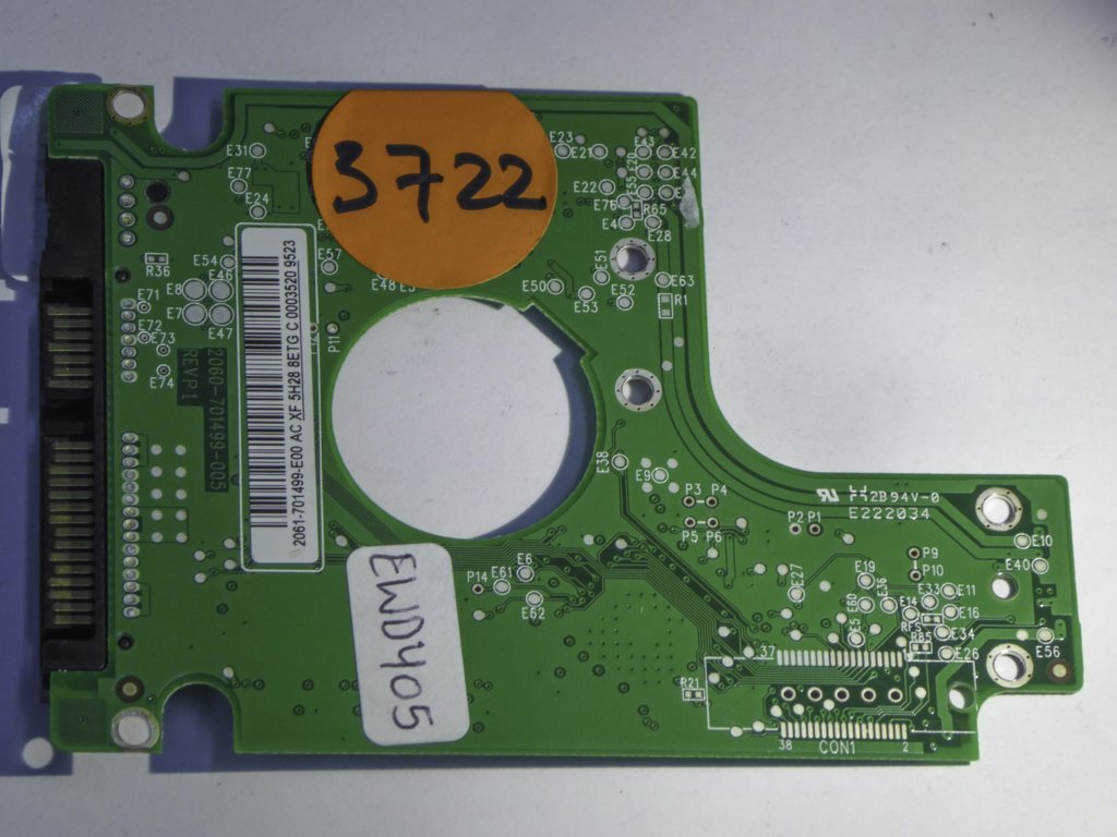 Western Digital WD3200BEVT-60ZCT1 2060-701499-005 REVP1  PCB for Sale
